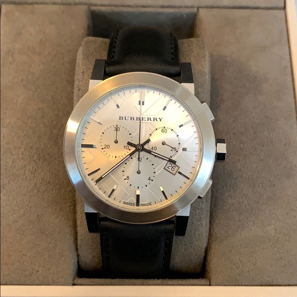 Burberry Chronograph Watch- Leather Strap